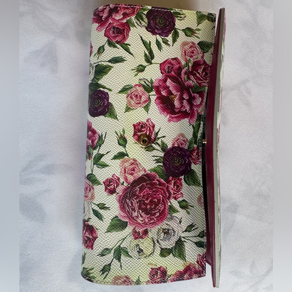 Dolce & Gabbana Pink and Green Floral Clutch (NEW)